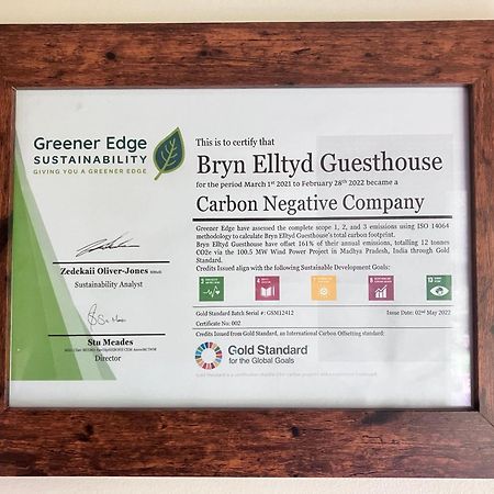 Bryn Elltyd Eco House Pensionat Blaenau Ffestiniog Exteriör bild